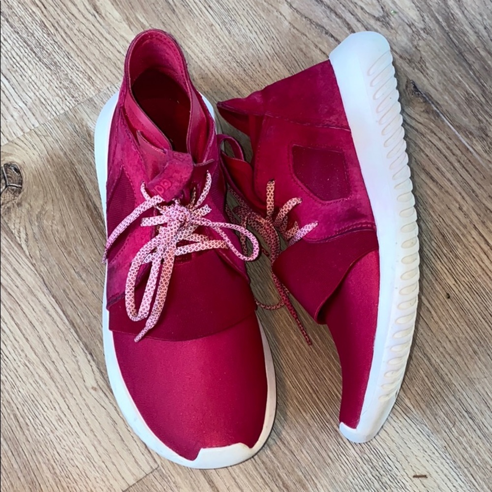 Adidas Original Tubular Defiant Sneaker -Pink- EUC - Picture 5 of 8